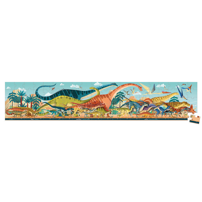 Janod Dino Panoramic Puzzle 100pc