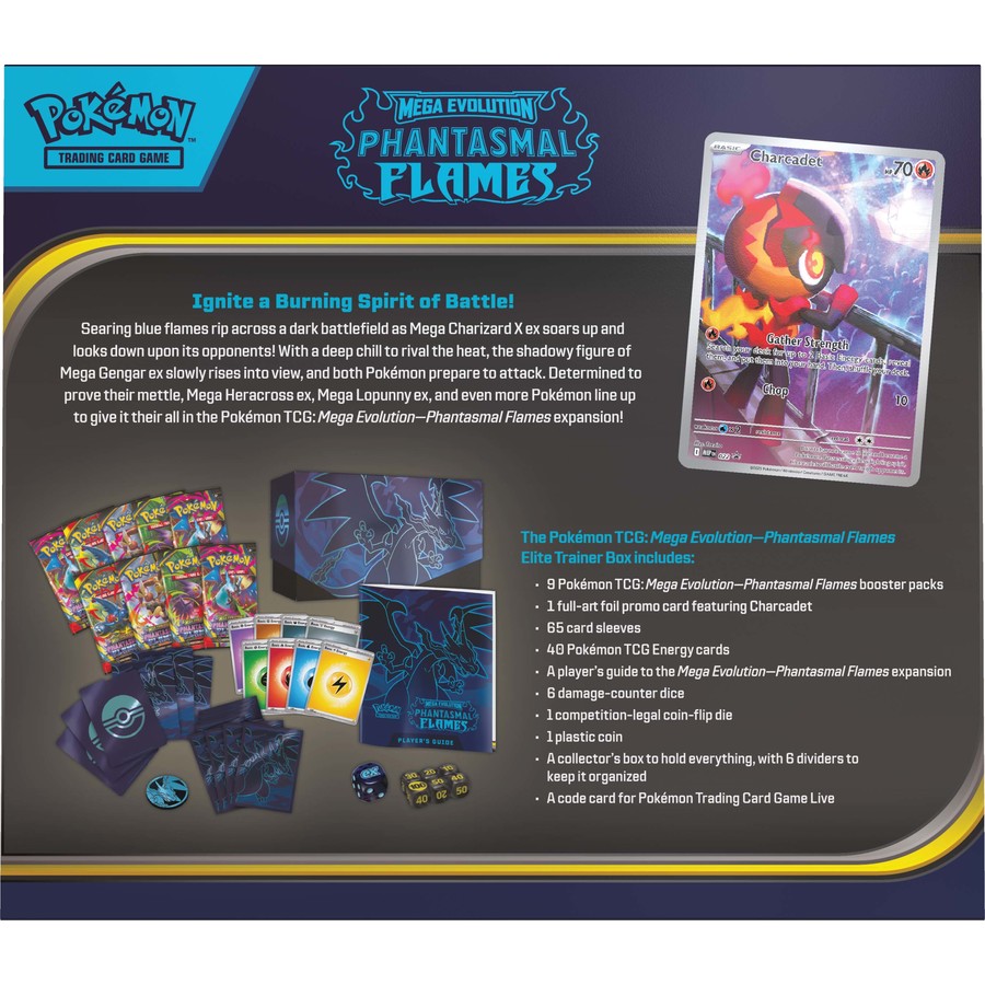 Pokemon TCG: Mega Evolution-Phantasmal Flames Elite Trainer Box