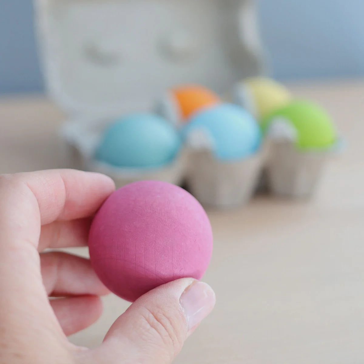 Grimm's Wooden Balls Large Pastel Set of 6