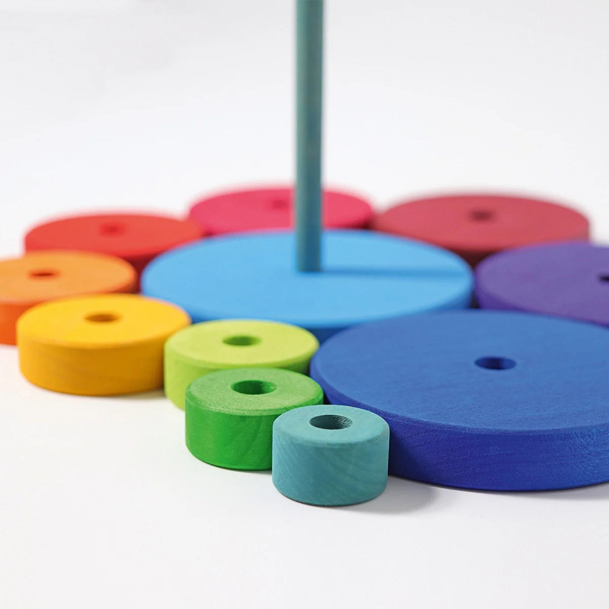 Grimm's Large Stacking Conical Tower - Rainbow