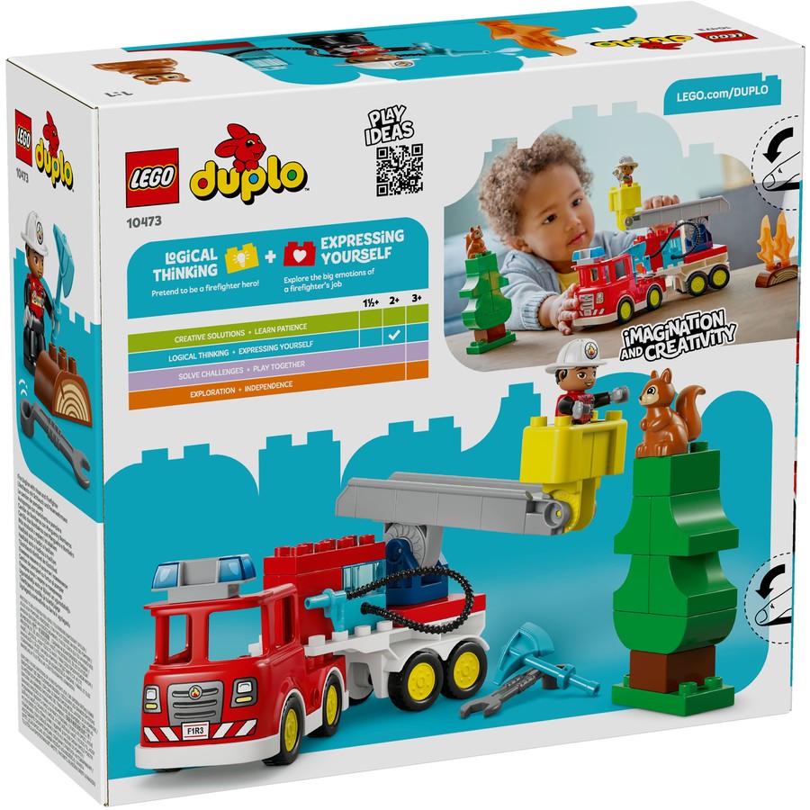 DUPLO by LEGO Fire Truck with Hose and Firefighter 10473