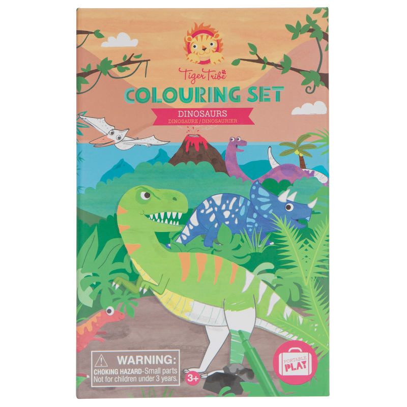 Tiger Tribe Colouring Set - Dinosaurs
