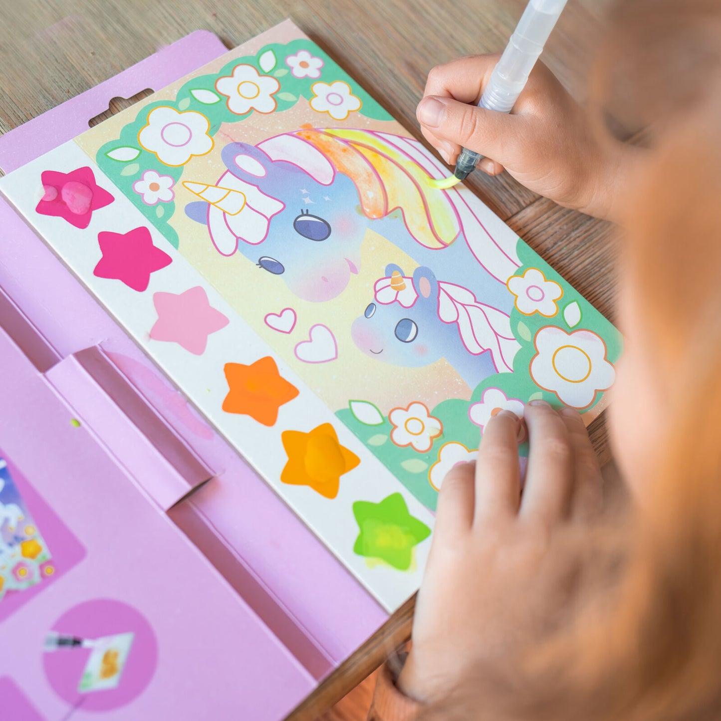 Tiger Tribe Paint a Picture Set - Unicorn Skies