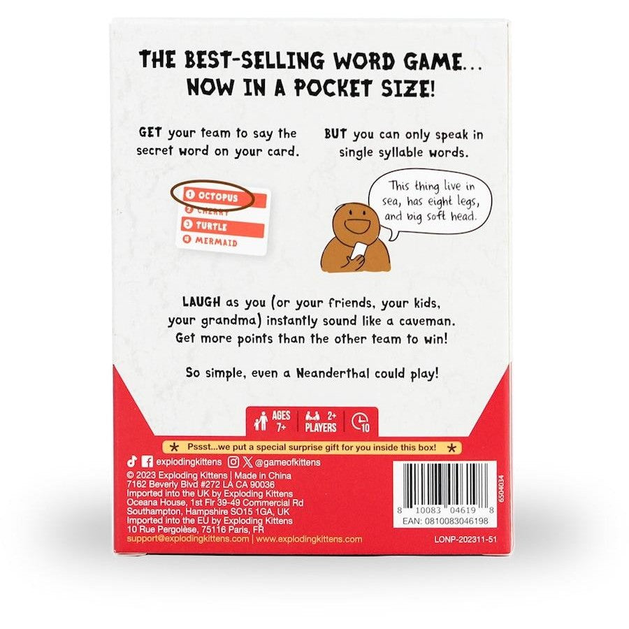 Grab & Game - Poetry For Neanderthals | By Exploding Kittens