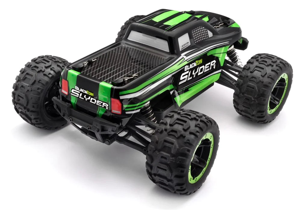 Blackzon Slyder MT 1/16 4WD Electric Remote Control Monster Truck - Green 540100