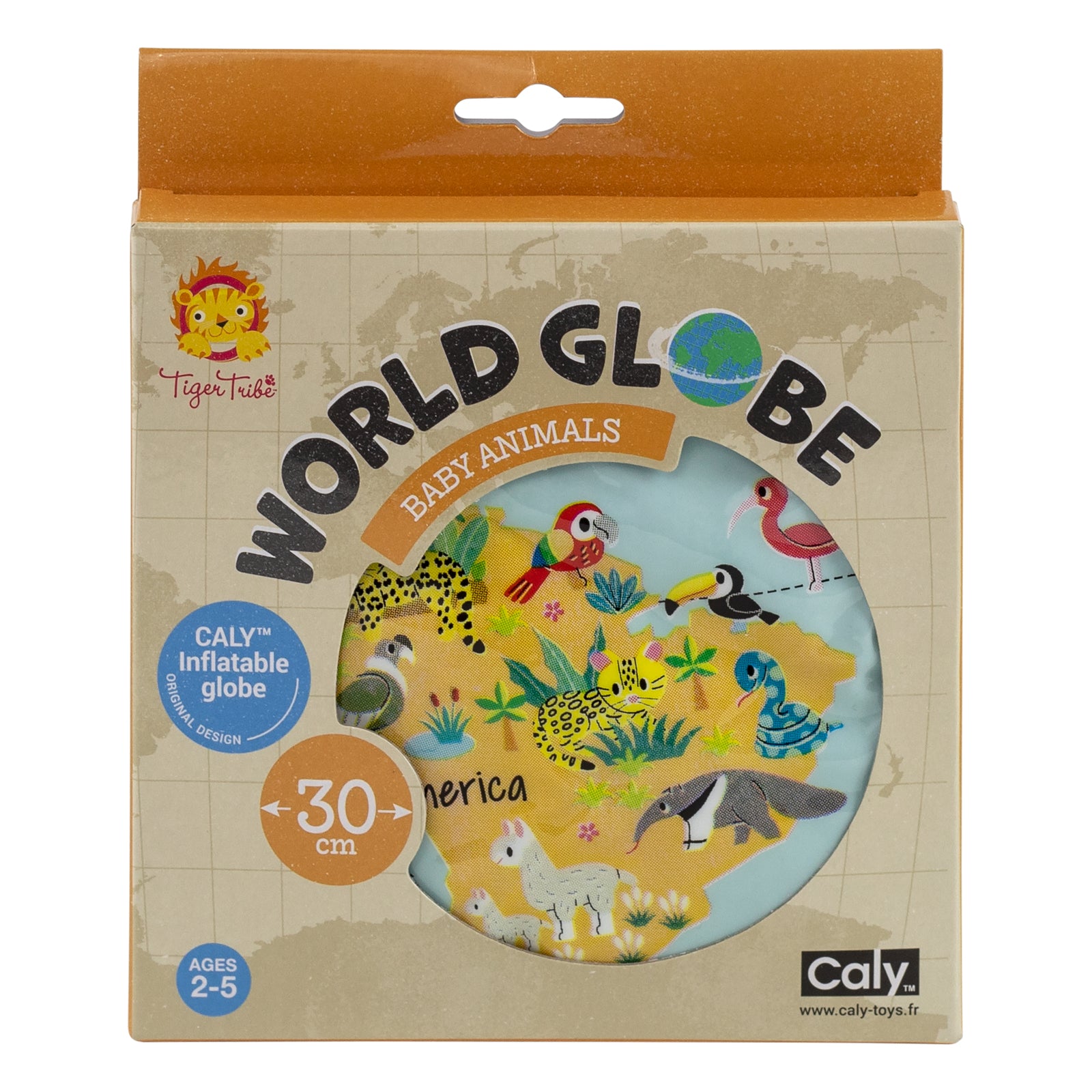 Tiger Tribe World Globe - Baby Animals