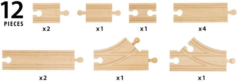 BRIO Starter Track Pack - 12 Pieces