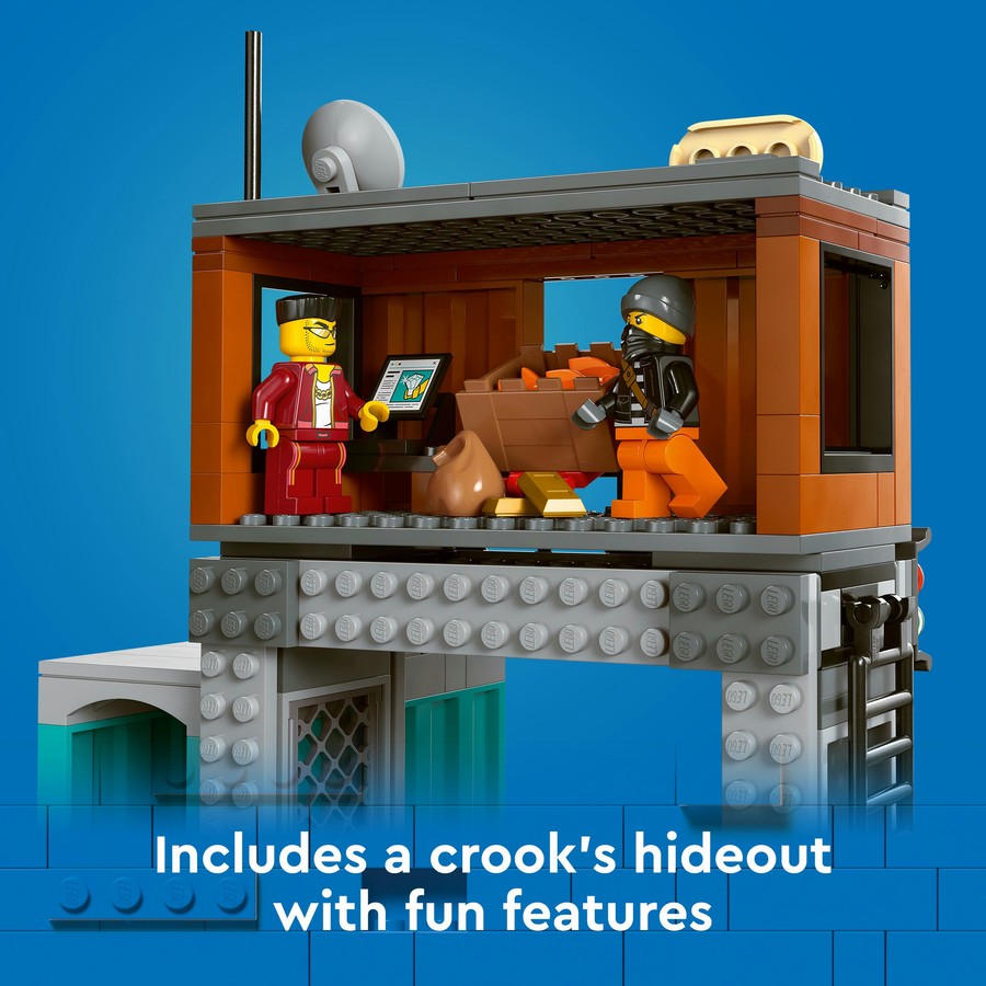 LEGO City Police Speedboat and Crooks' Hideout 60417