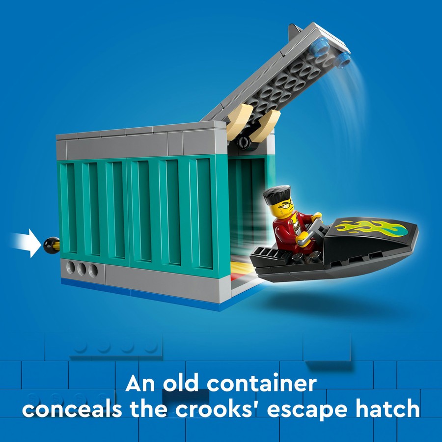 LEGO City Police Speedboat and Crooks' Hideout 60417