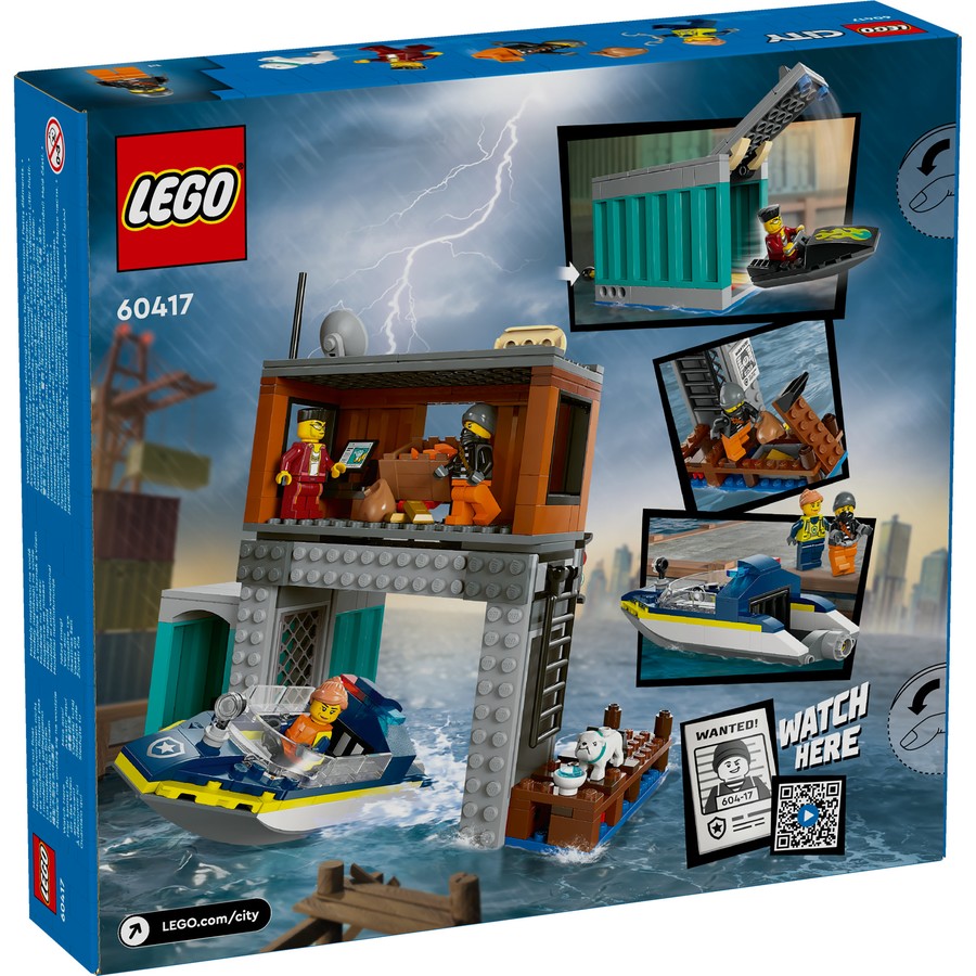 LEGO City Police Speedboat and Crooks' Hideout 60417