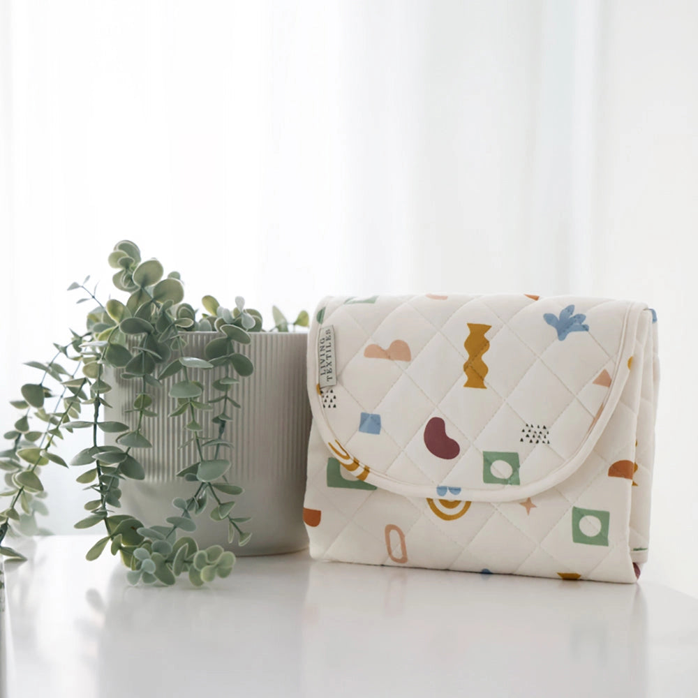 Living Textiles - Waterproof Travel Change Mat | Geo ModLiving Textiles - Waterproof Travel Change Mat | Geo Mod