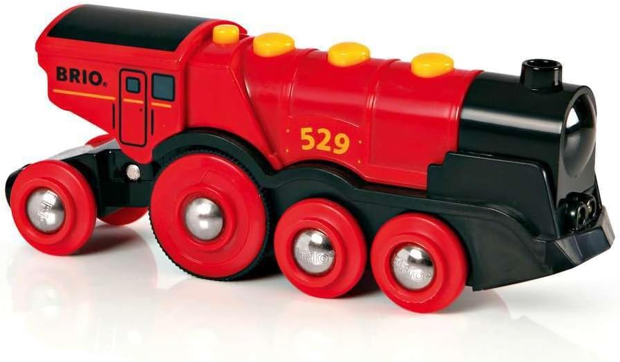 BRIO Train Mighty Red Action Locomotive Battery Powered