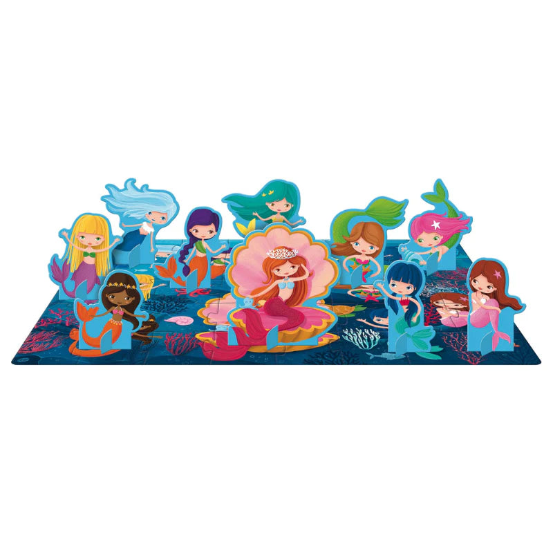 Sassi Puzzle and Book Set - Learn Numbers | Mermaids