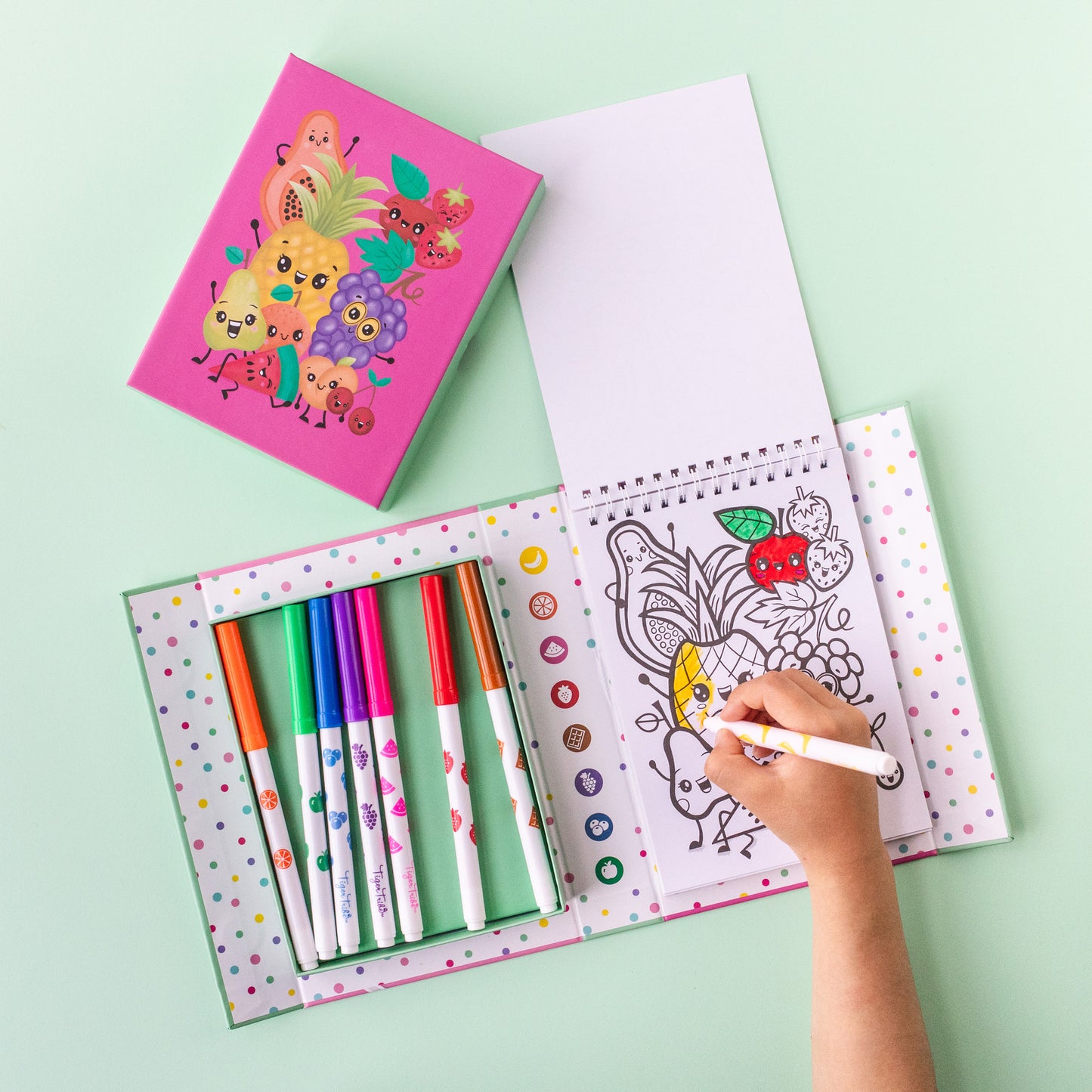 Tiger Tribe Scented Colouring Set - Fruity Cutie