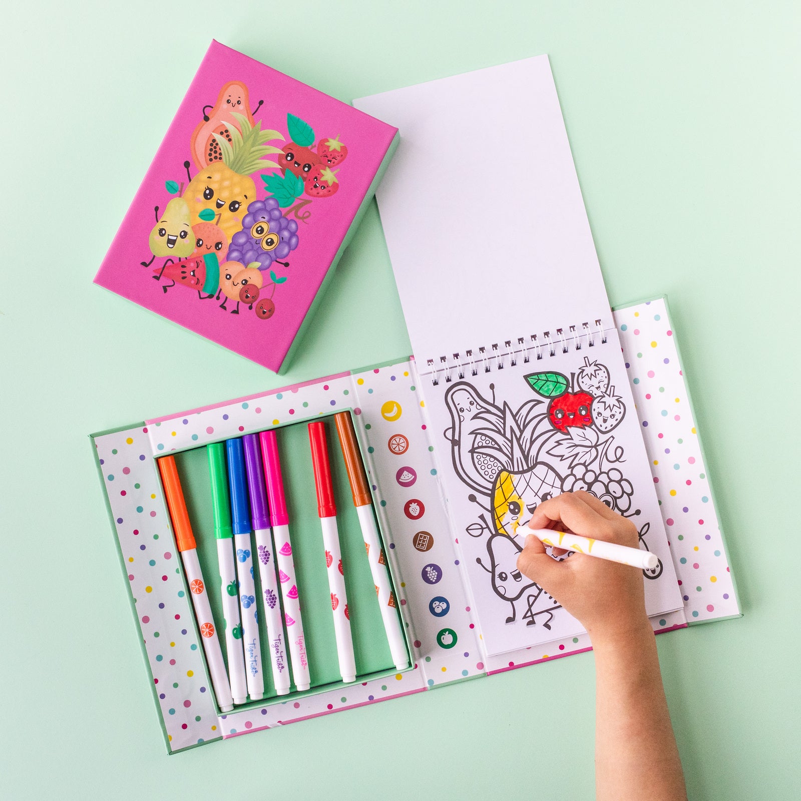 Tiger Tribe Scented Colouring Set - Fruity Cutie