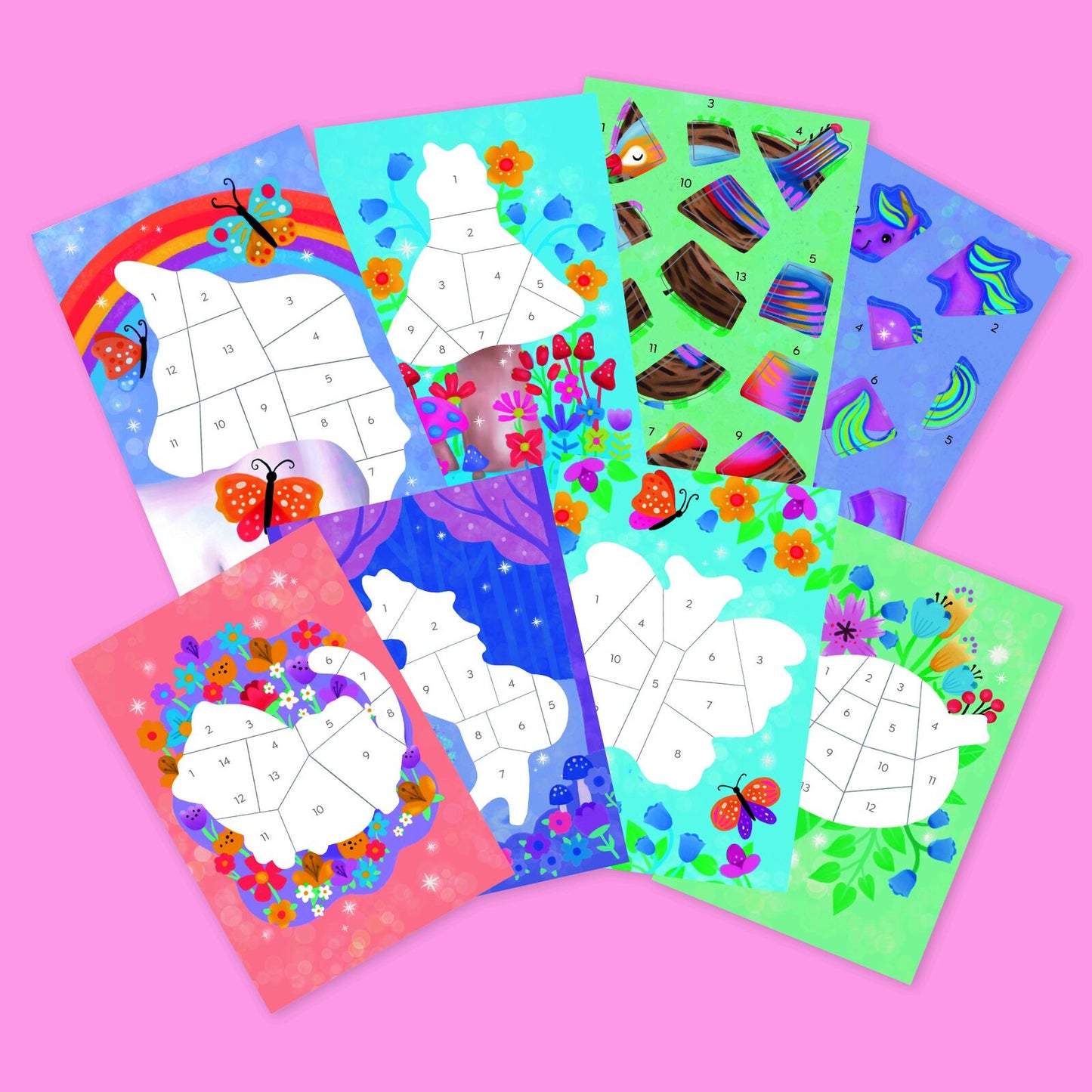 Tiger Tribe Sticker by Numbers - Magical Garden