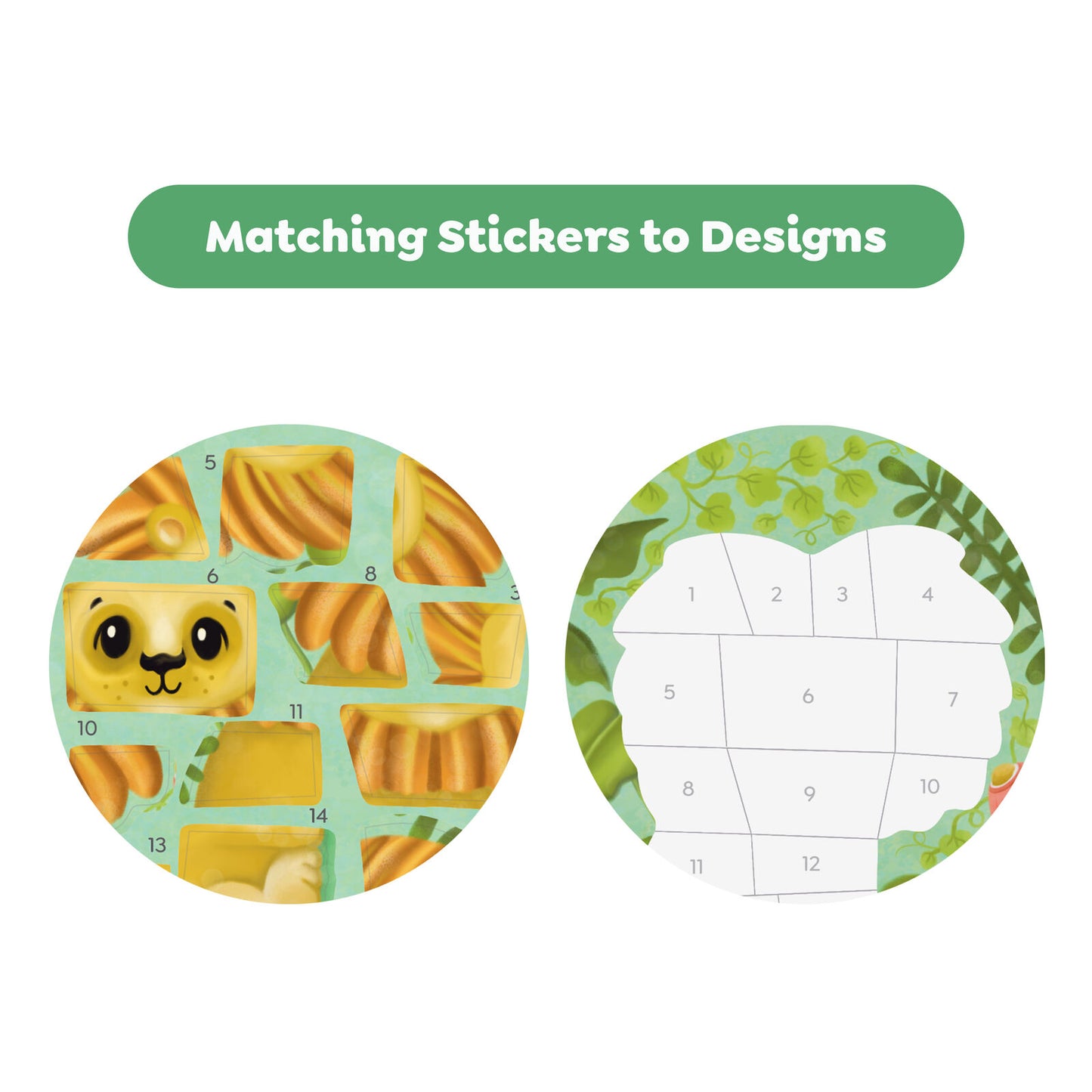 Tiger Tribe Sticker by Numbers - Animals