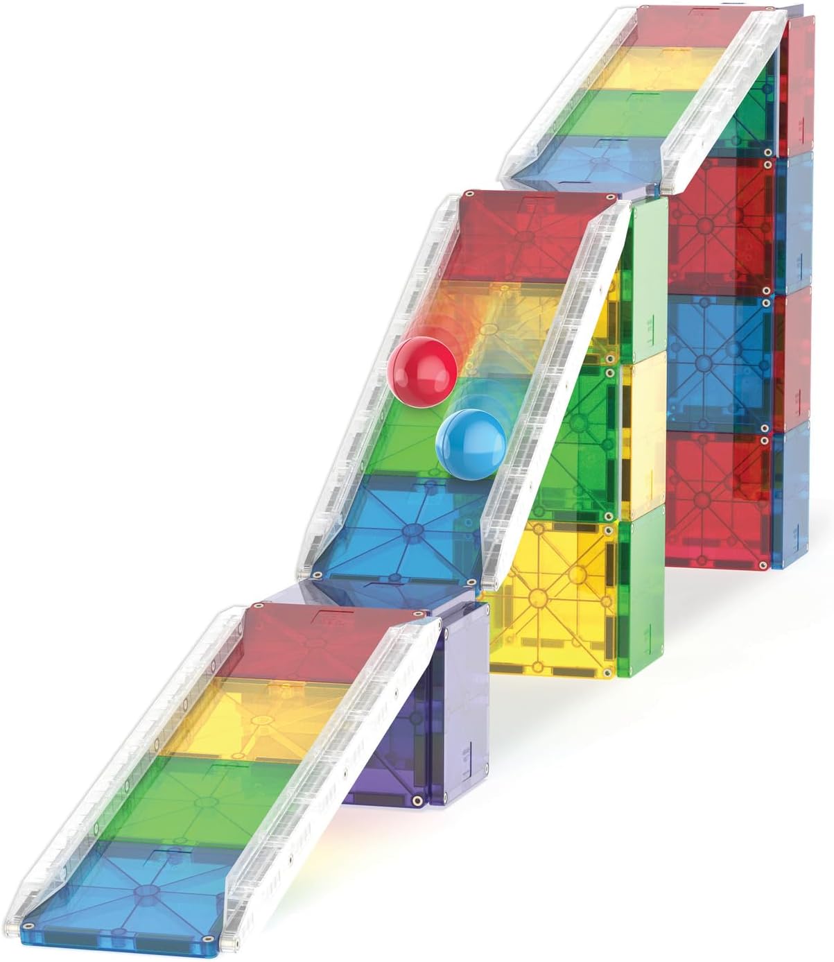 Magna-Tiles Rail Racers Deluxe - 90 Piece Set