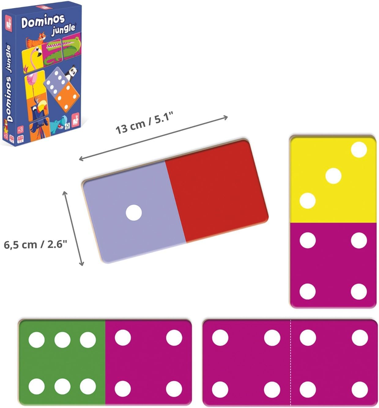Janod Dominos Jungle 28pc