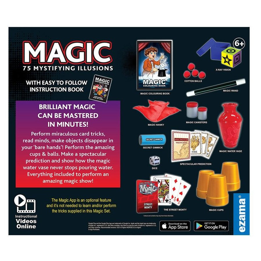 Ezama 75 Mystifying Illusions Tricks - Magic Trick Set