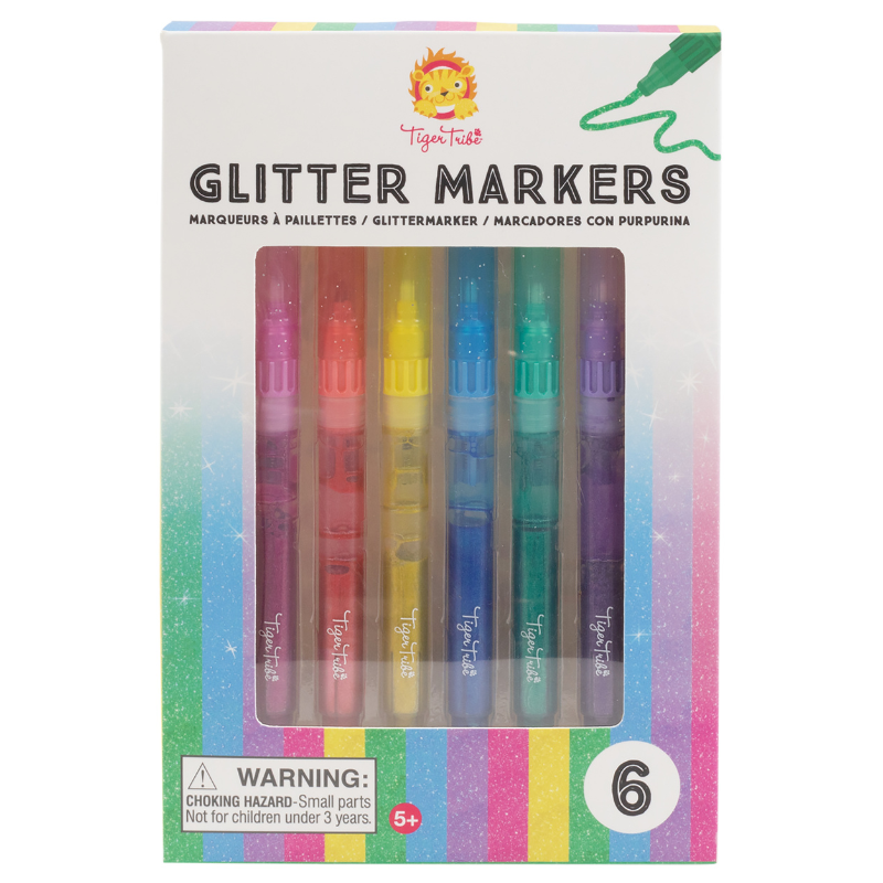 Tiger Tribe Glitter Markers