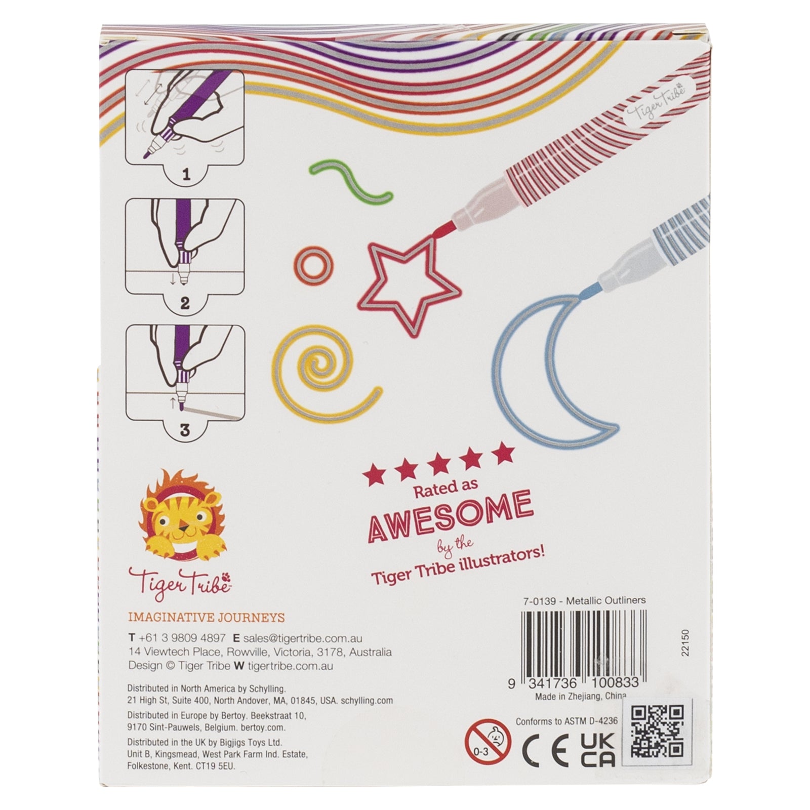 Tiger Tribe Metallic Outliners