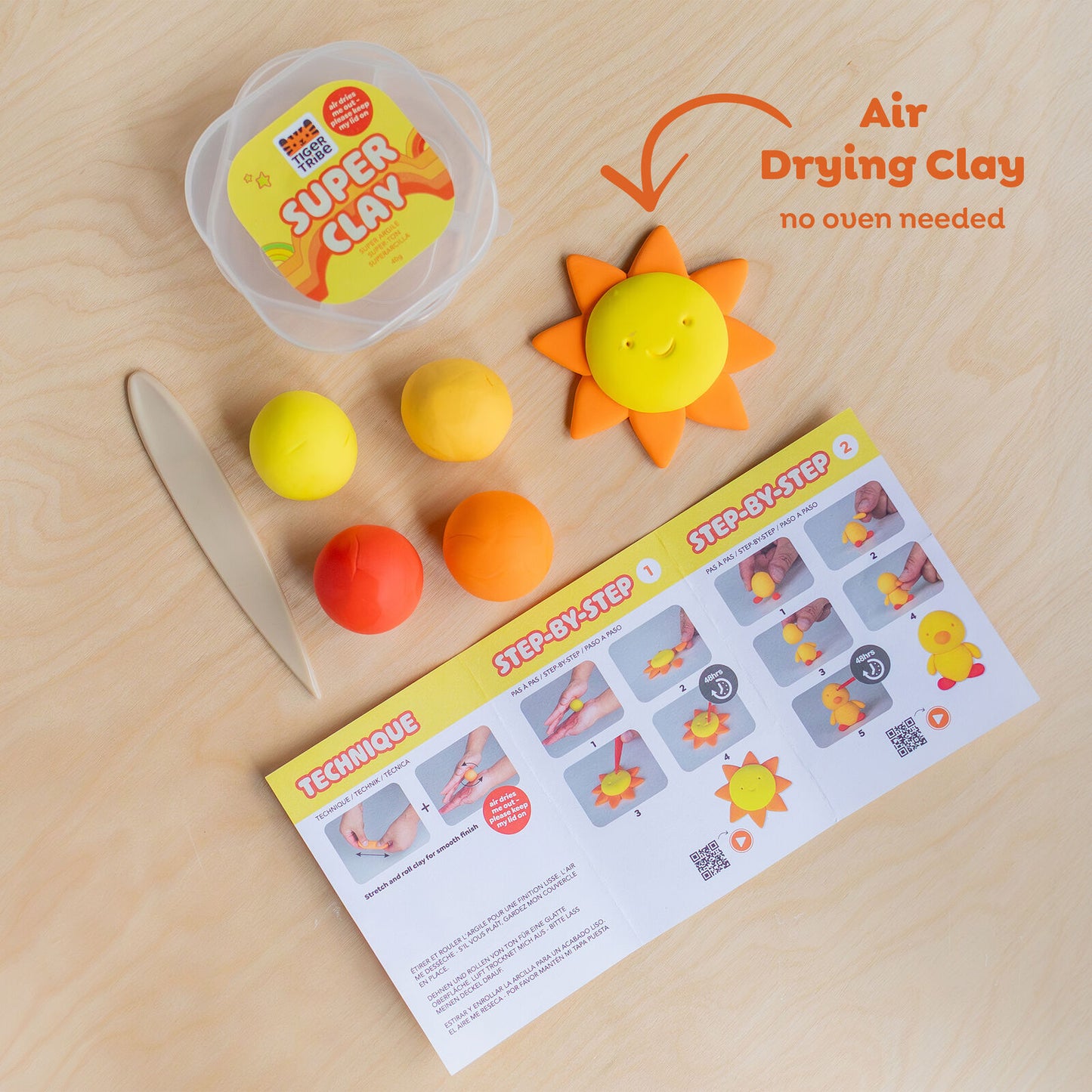 Tiger Tribe Super Clay Stationery (Select Kit)