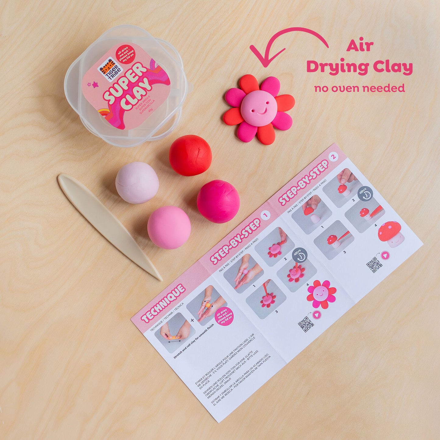 Tiger Tribe Super Clay Stationery (Select Kit)