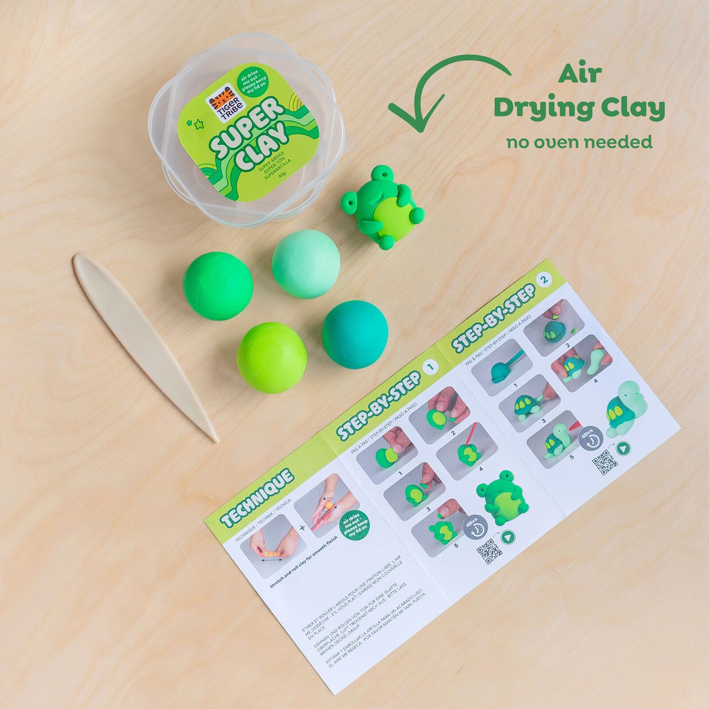 Tiger Tribe Super Clay Stationery (Select Kit)