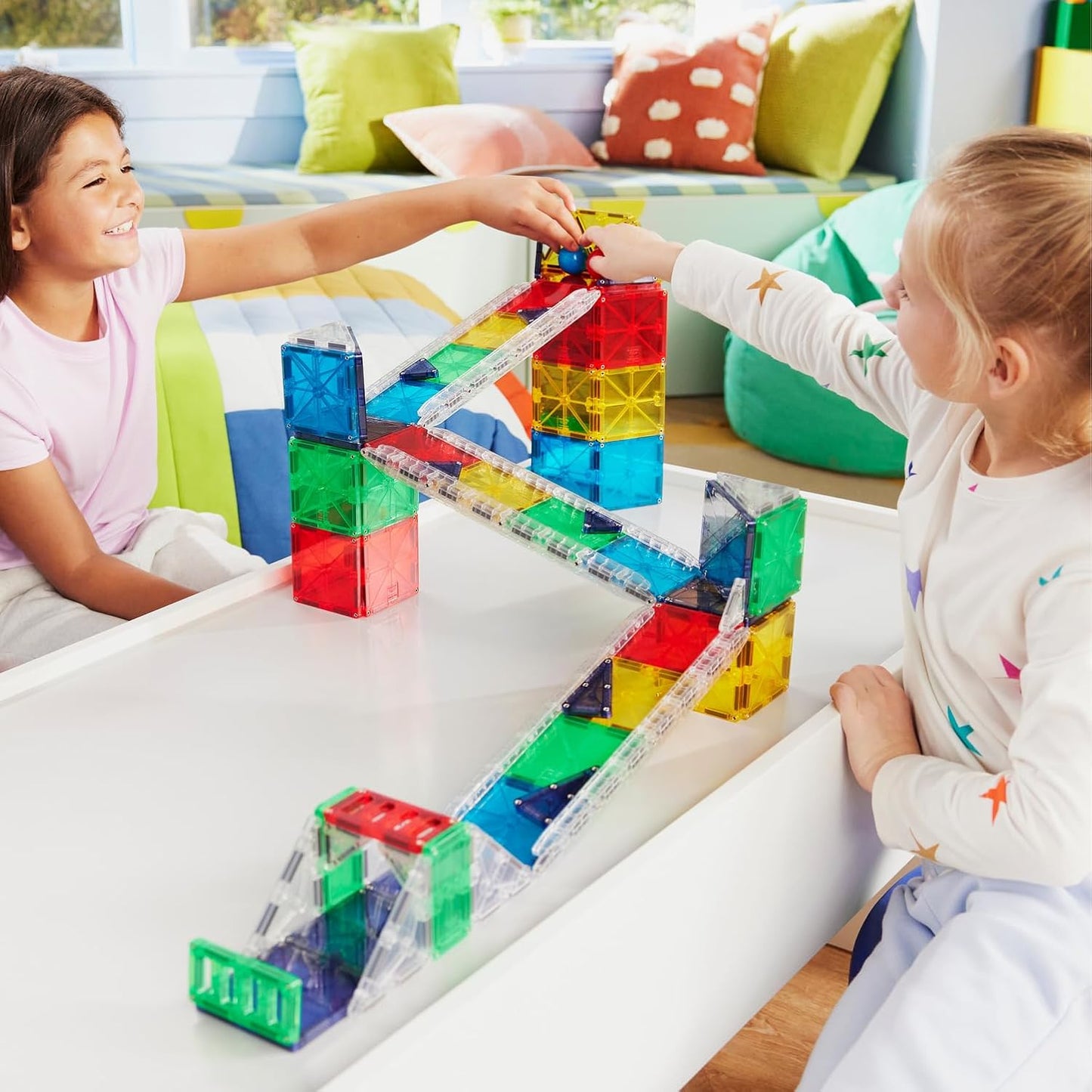 Magna-Tiles Rail Racers Deluxe - 90 Piece Set