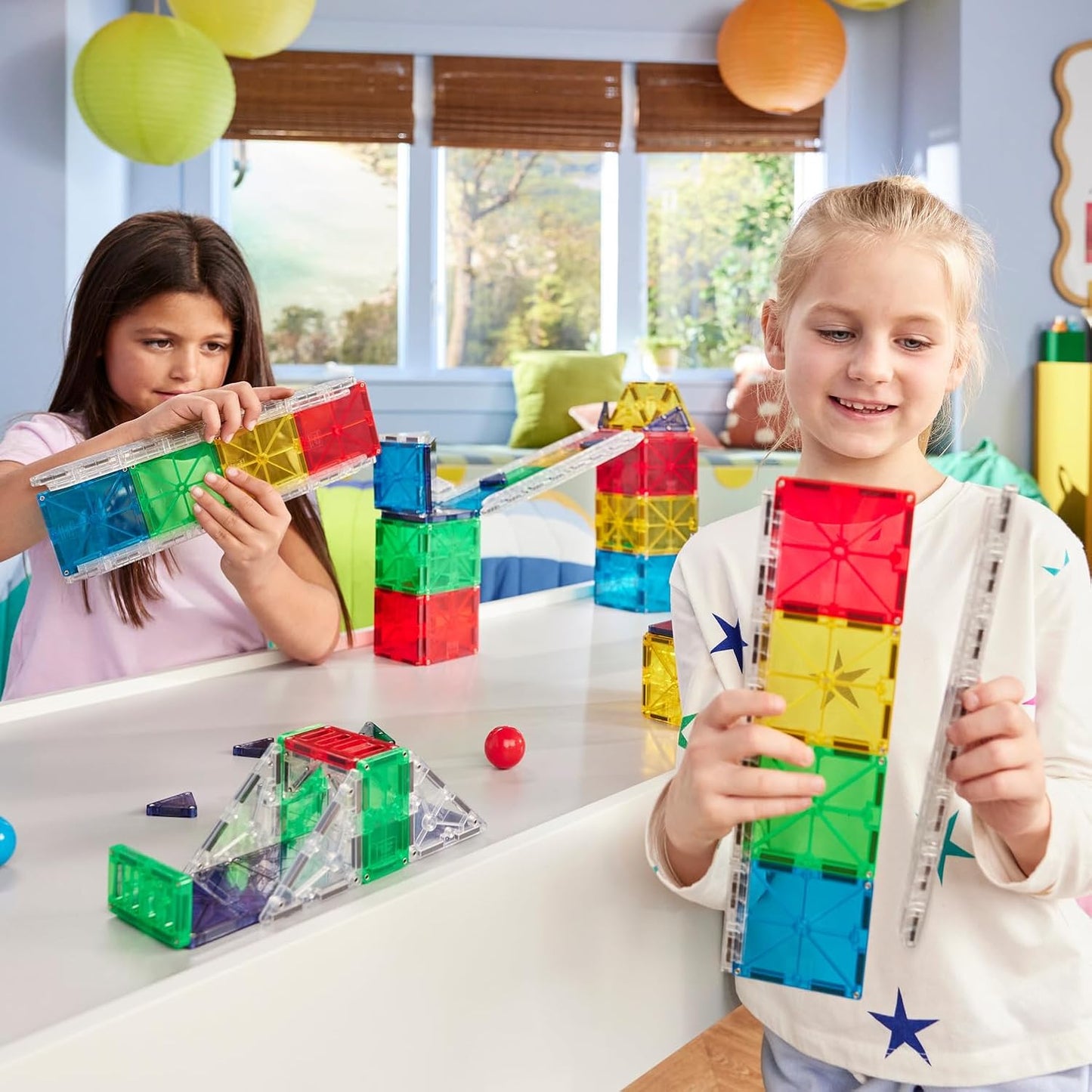 Magna-Tiles Rail Racers Deluxe - 90 Piece Set