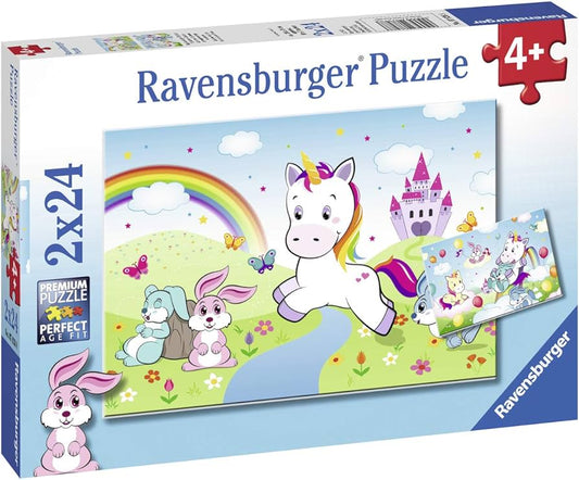 Ravensburger Fairy Tale Unicorn 2x24pc Puzzle