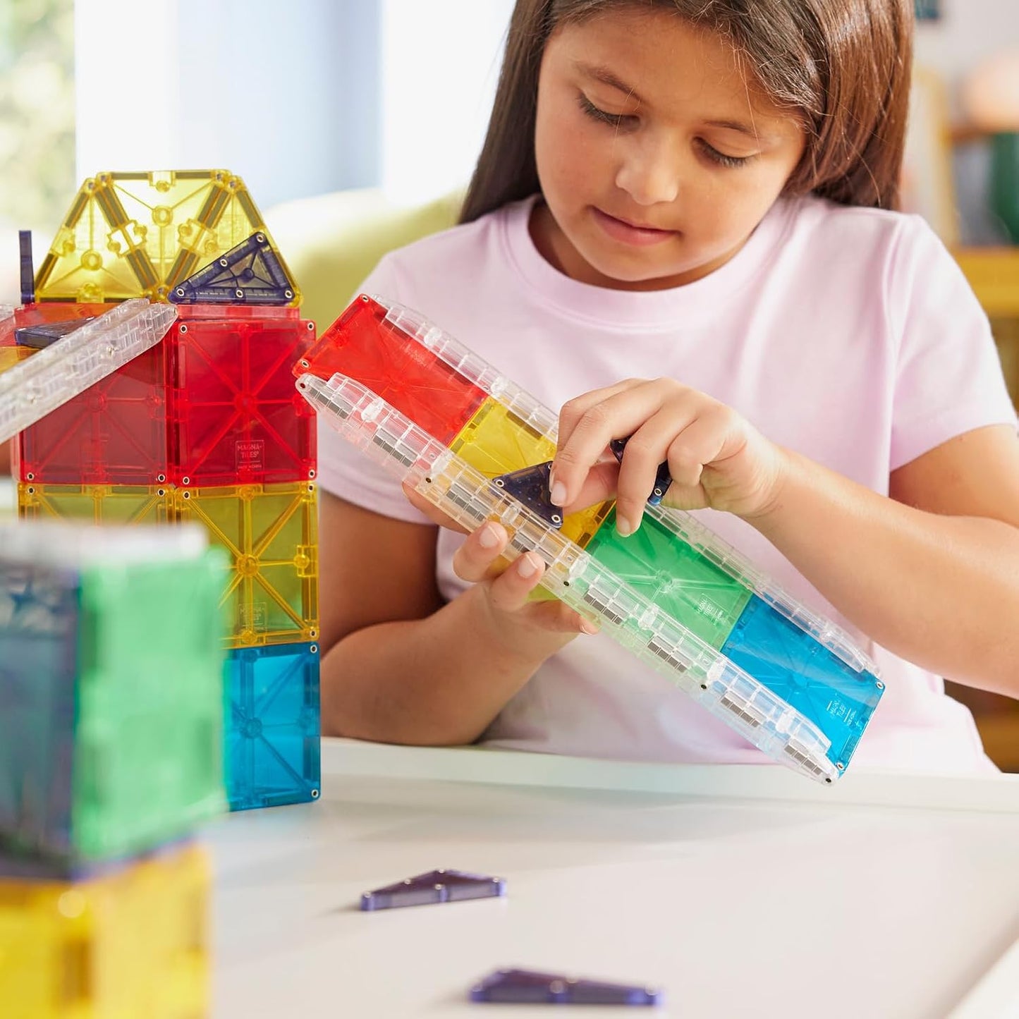 Magna-Tiles Rail Racers Deluxe - 90 Piece Set