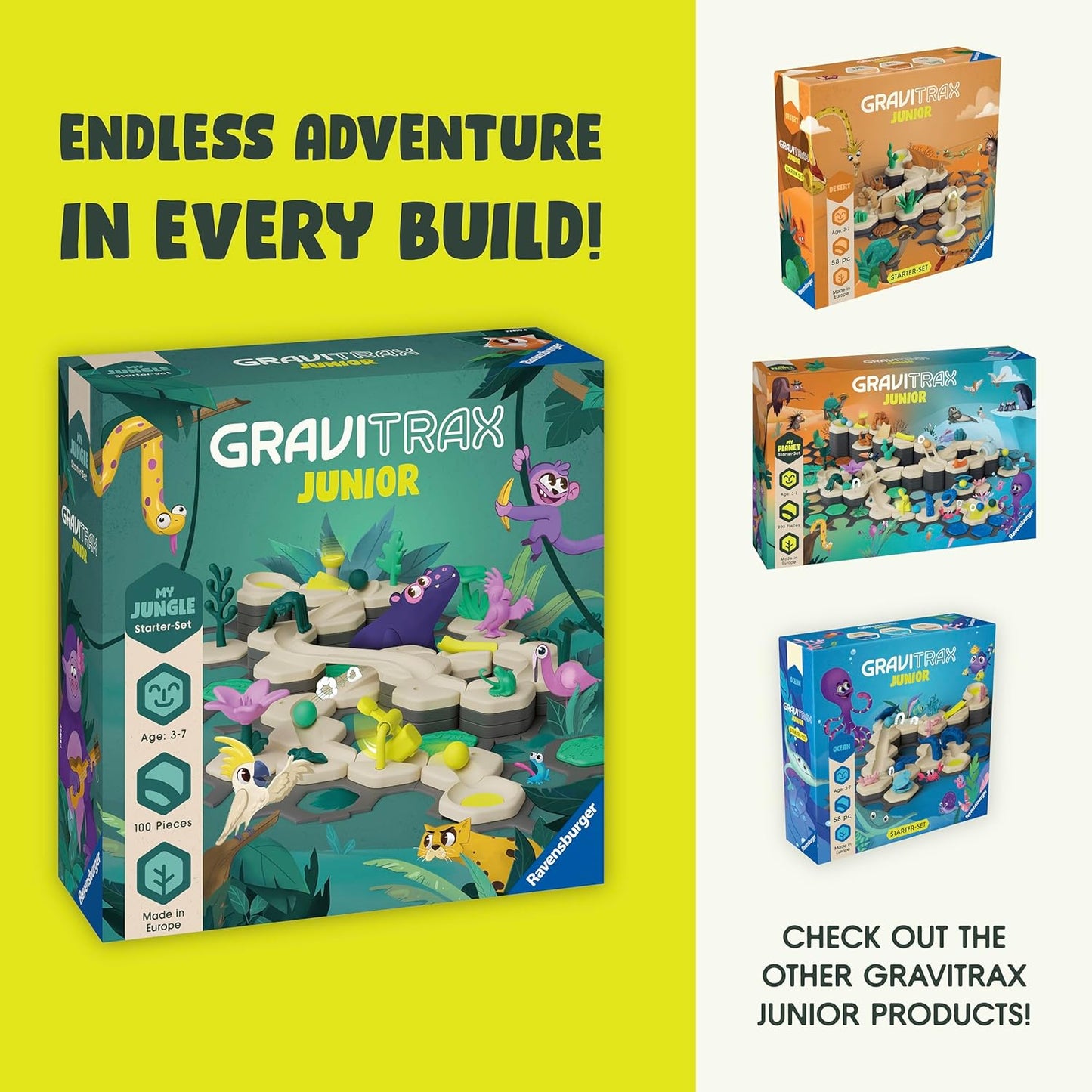GraviTrax Junior - Starter Set Jungle