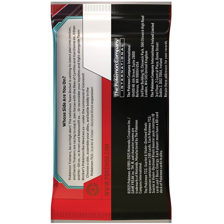 Pokemon TCG: Scarlet & Violet - Destined Rivals Booster Pack