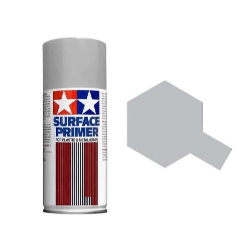 Tamiya Fine Surface Primer Light Gray 180mL Spray 87064