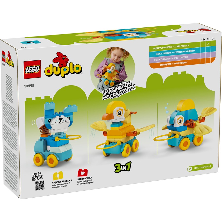 DUPLO by LEGO 3 in 1 Animals on Wheels 10448