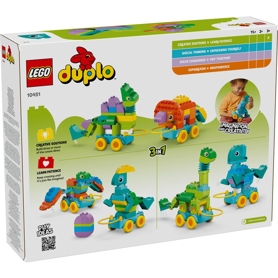 DUPLO by LEGO 3 in 1 Dinosaurs on Wheels 10451