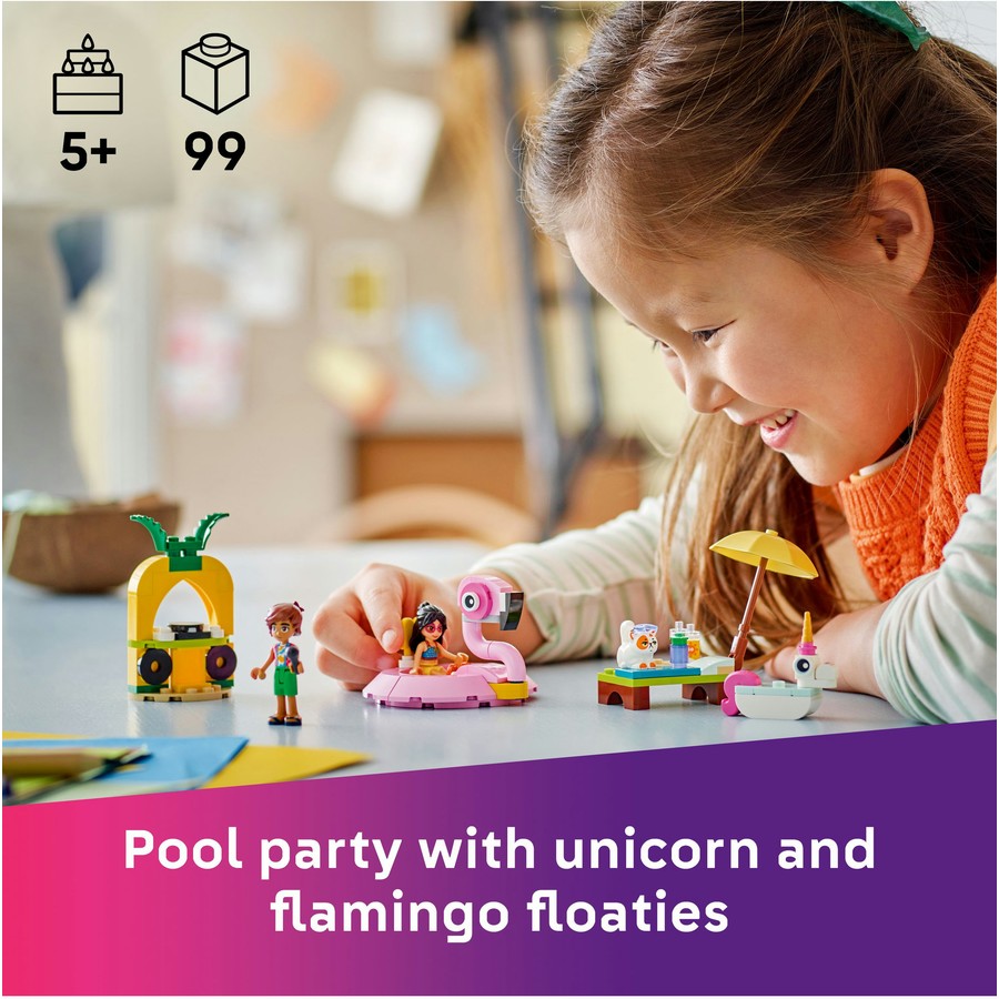 LEGO Friends Unicorn & Flamingo Pool Party 42658