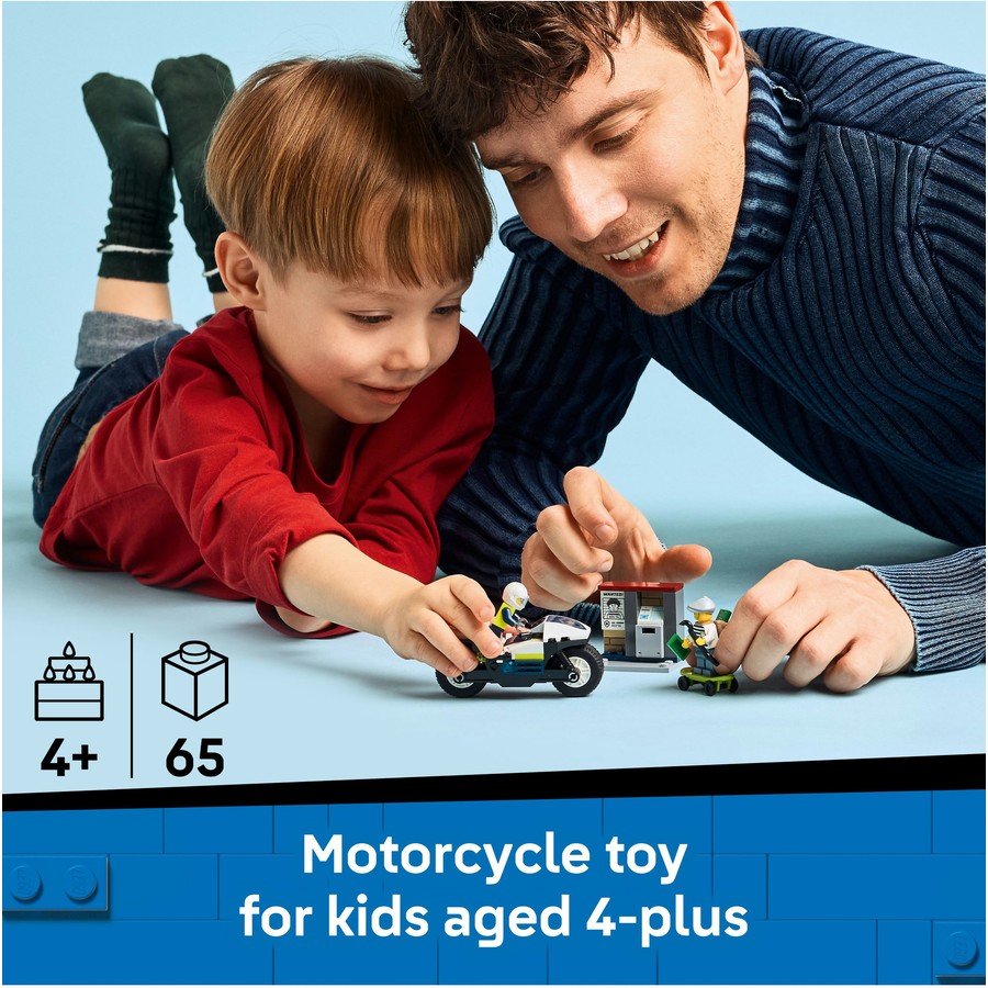 LEGO City Police Motorcycle Chase 60455