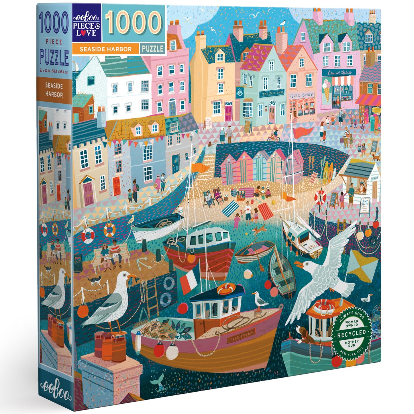 Eeboo Seaside Harbour Puzzle 1000pc