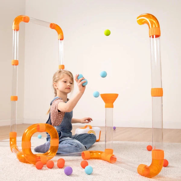 Girl playing with Air Toobz