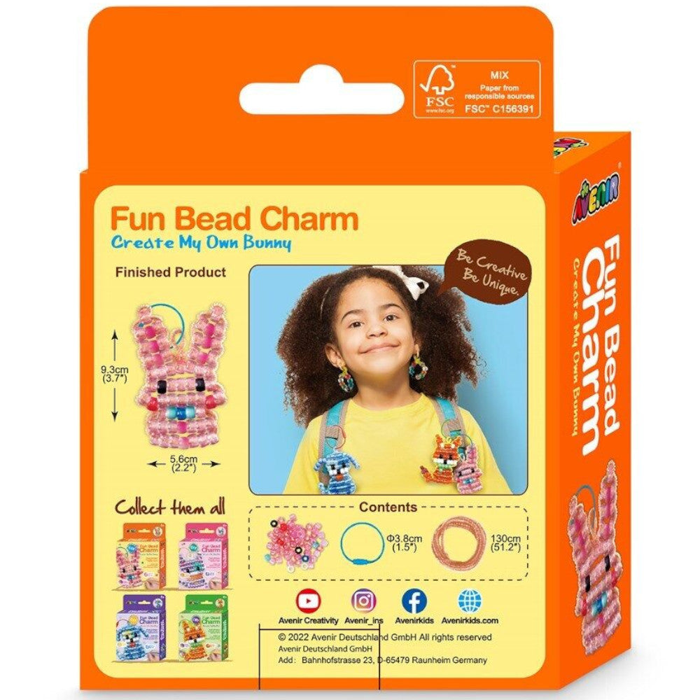 Avenir Fun Bead Charm Bunny 1