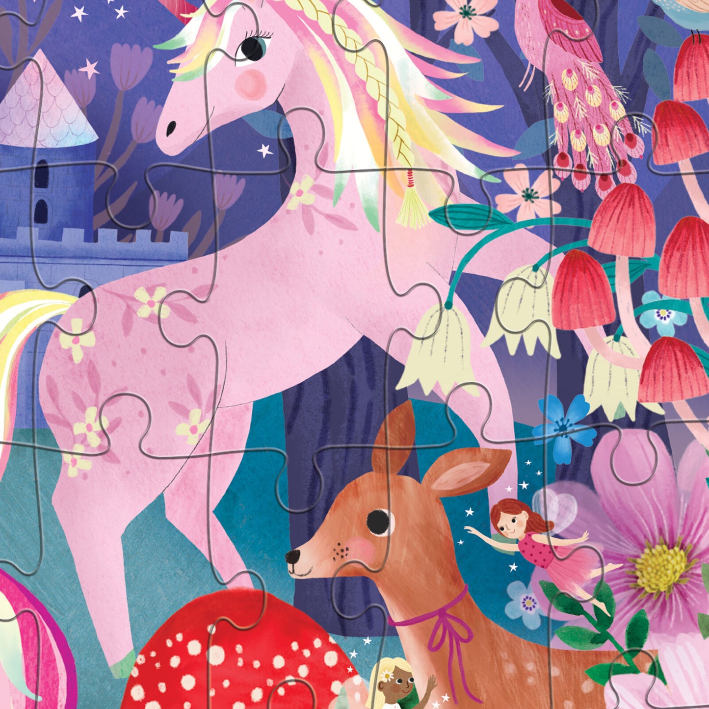 Crocodile Creek - Flat House Puzzle - Unicorn Castle | 50 Piece