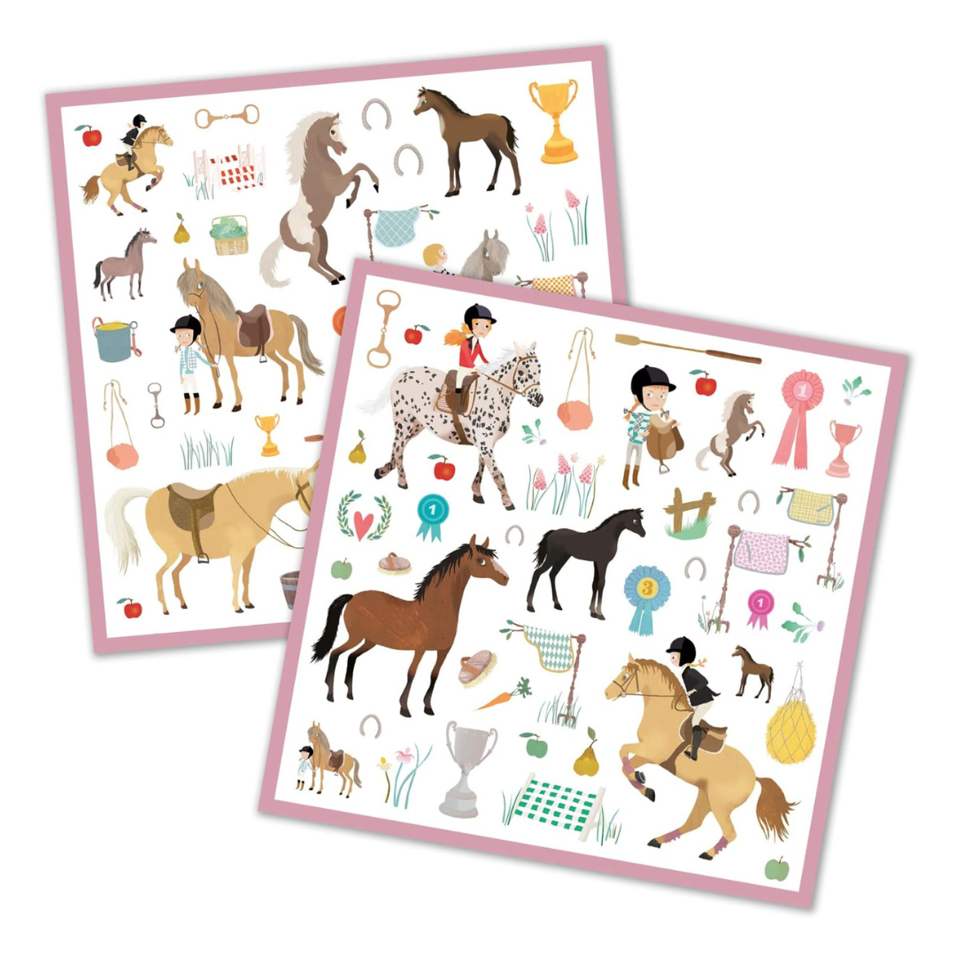 Djeco Stickers Horse 160pc