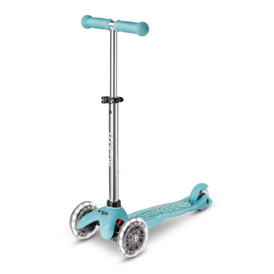 Micro Scooter Mini Deluxe Glow LED Plus - Glacier Aqua