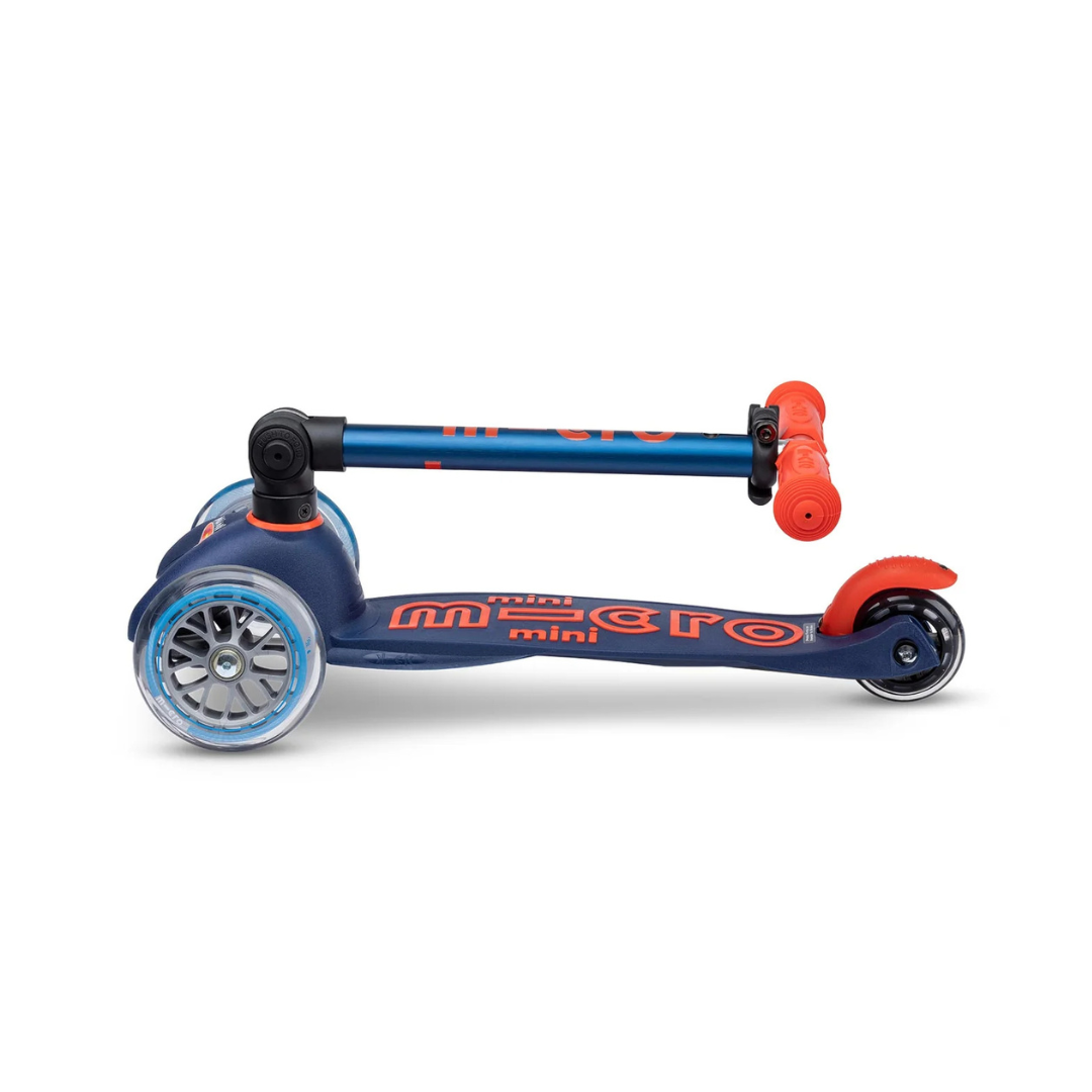 Micro Scooter Mini Deluxe Foldable Navy Blue