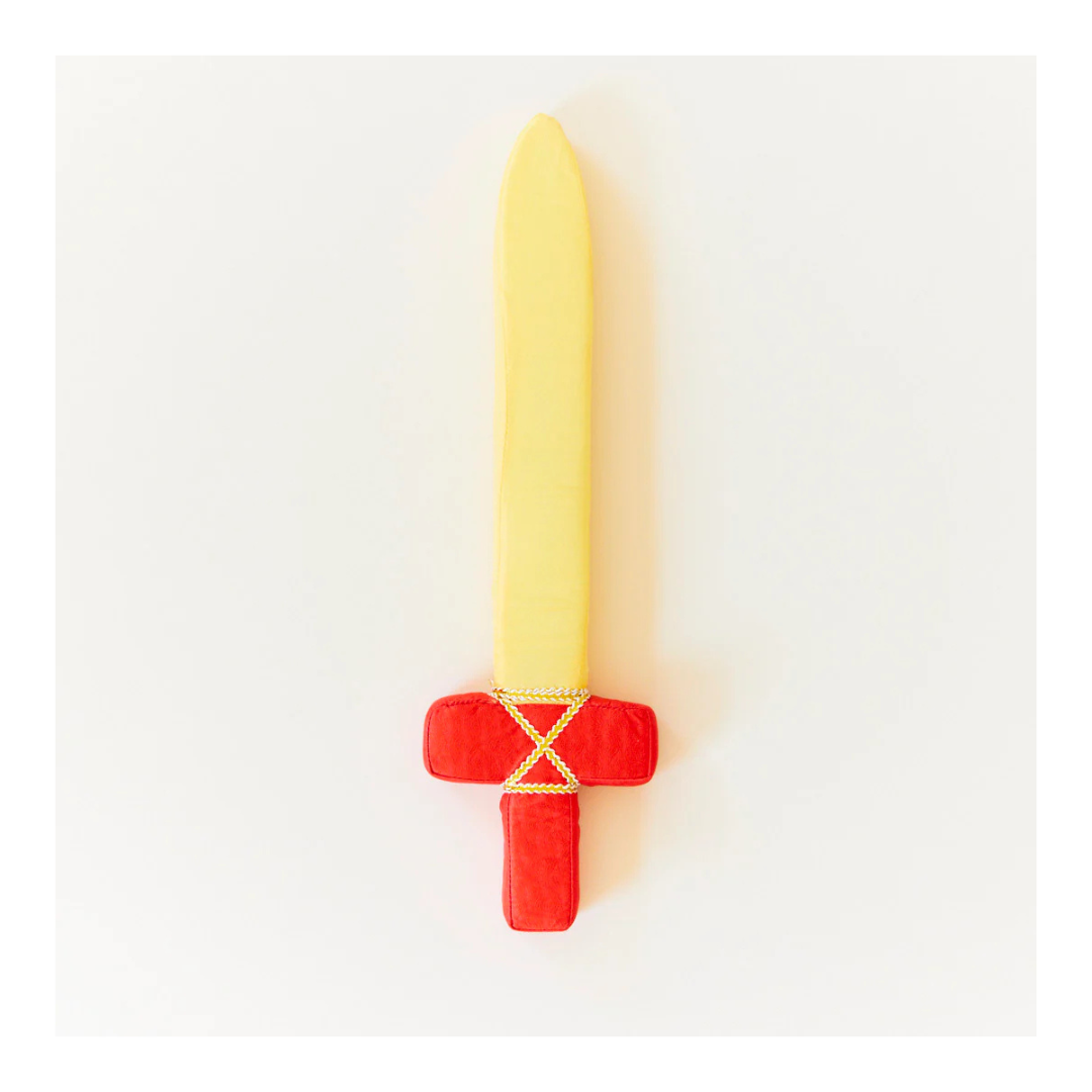 Sarah's Silks Soft Swords Red with Golden Blade