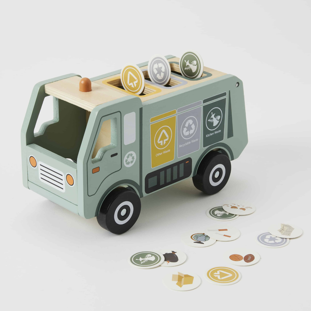 Zookabee - Wooden Garbage Sorting Truck
