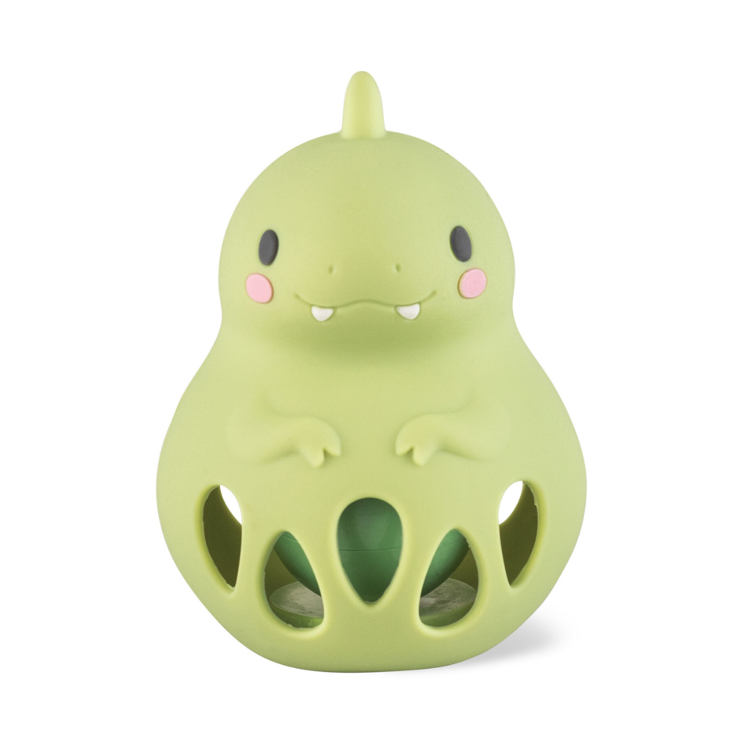 Tiger Tribe Silicone Rattle - Dino